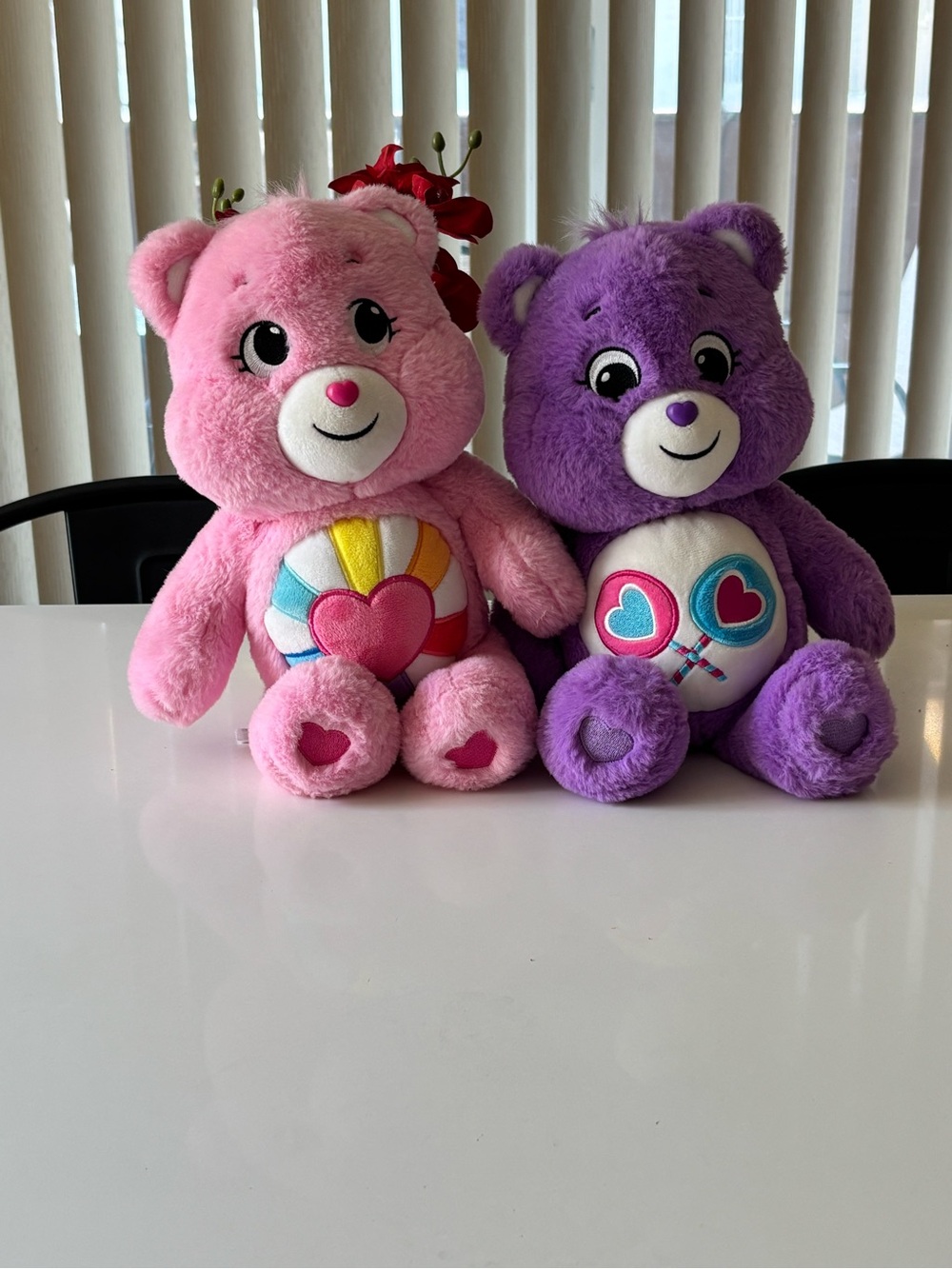 Care bear set of 2 plush stuffed animals